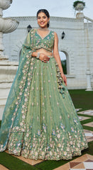 Lehenga Green Color