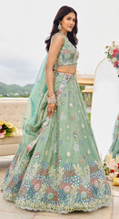 Lehenga Rama Color