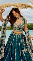 Lehenga Rama Color