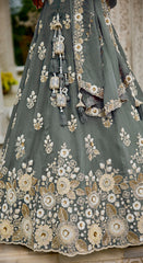 Lehenga Grey Color