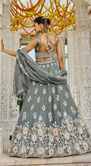 Lehenga Grey Color