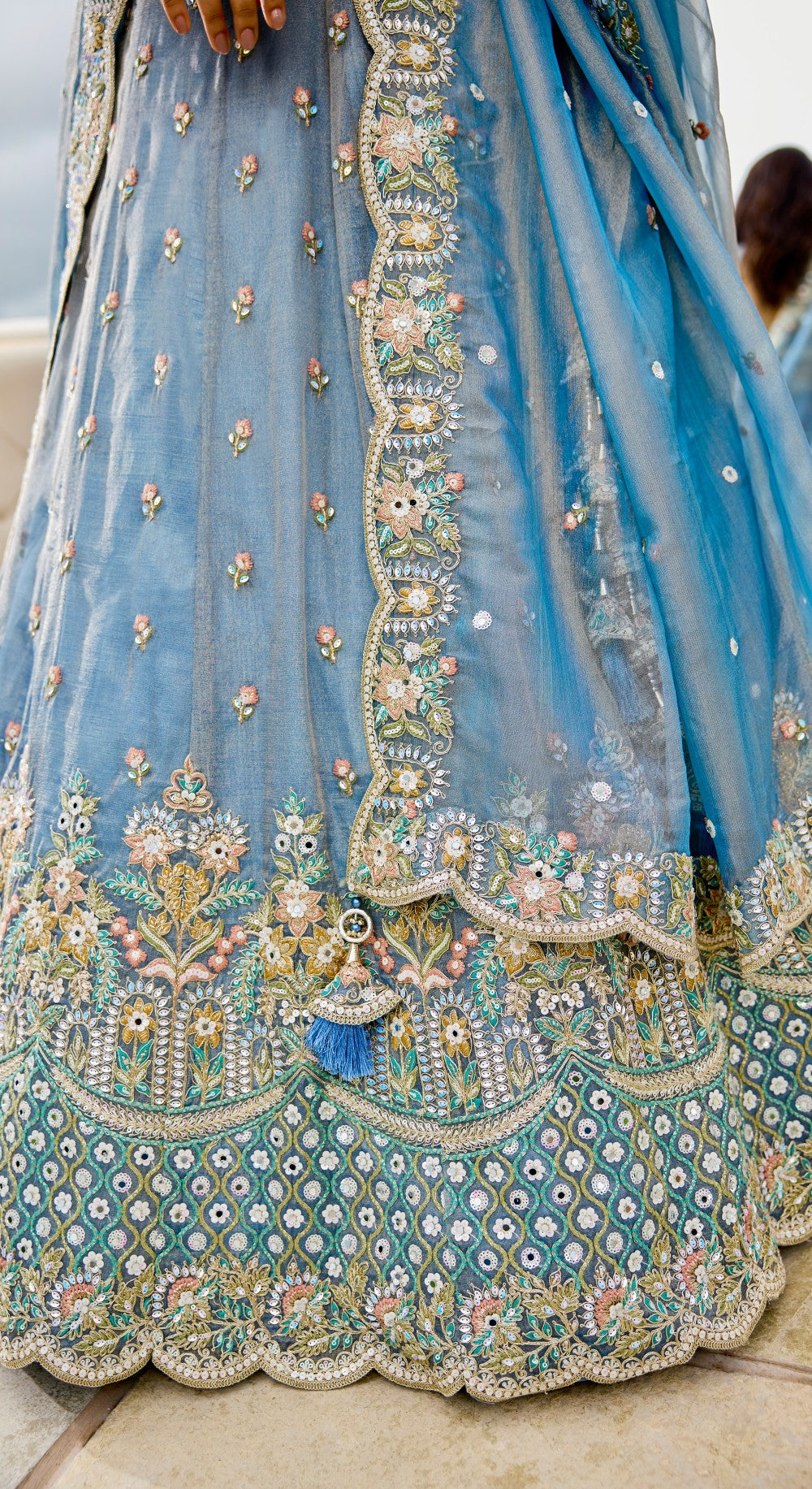 Lehenga Sky Color