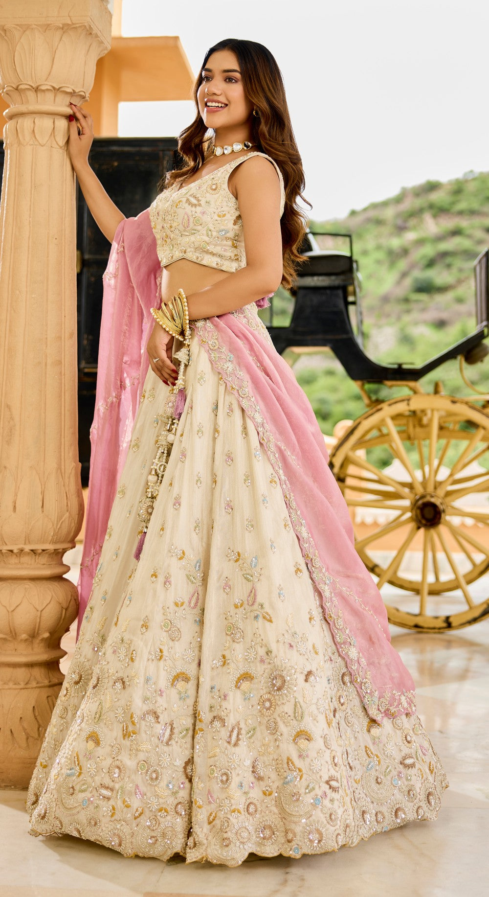 Lehenga Cream
