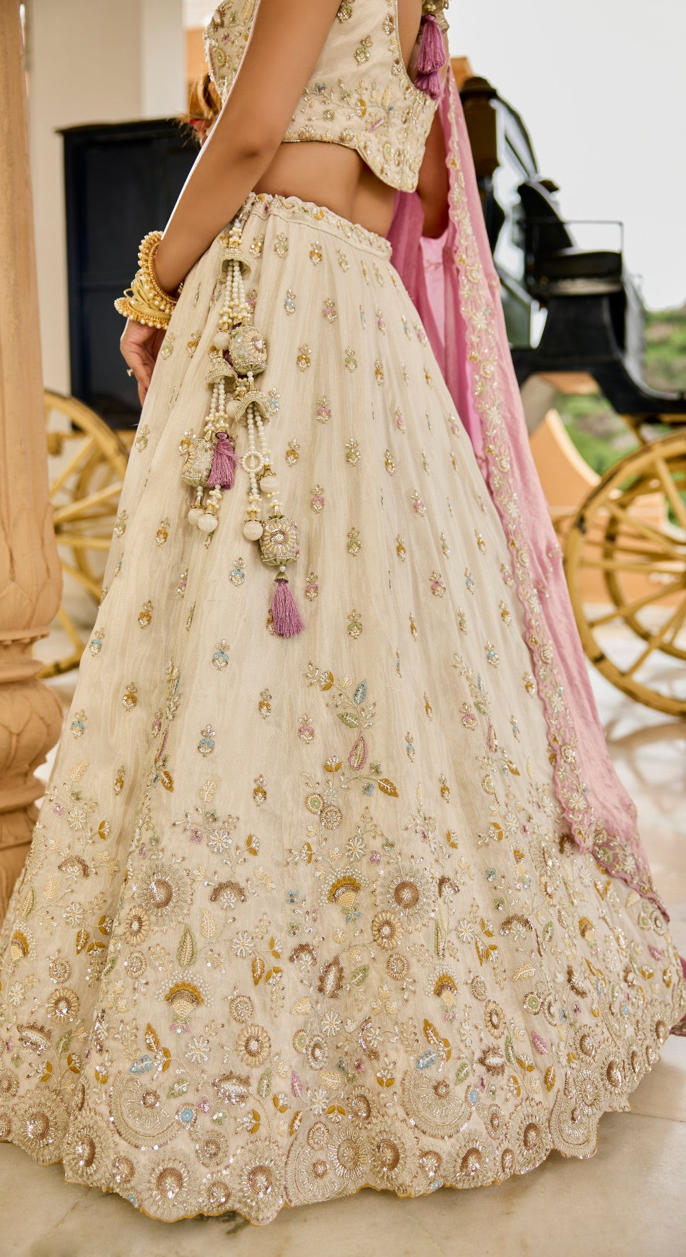 Lehenga Cream