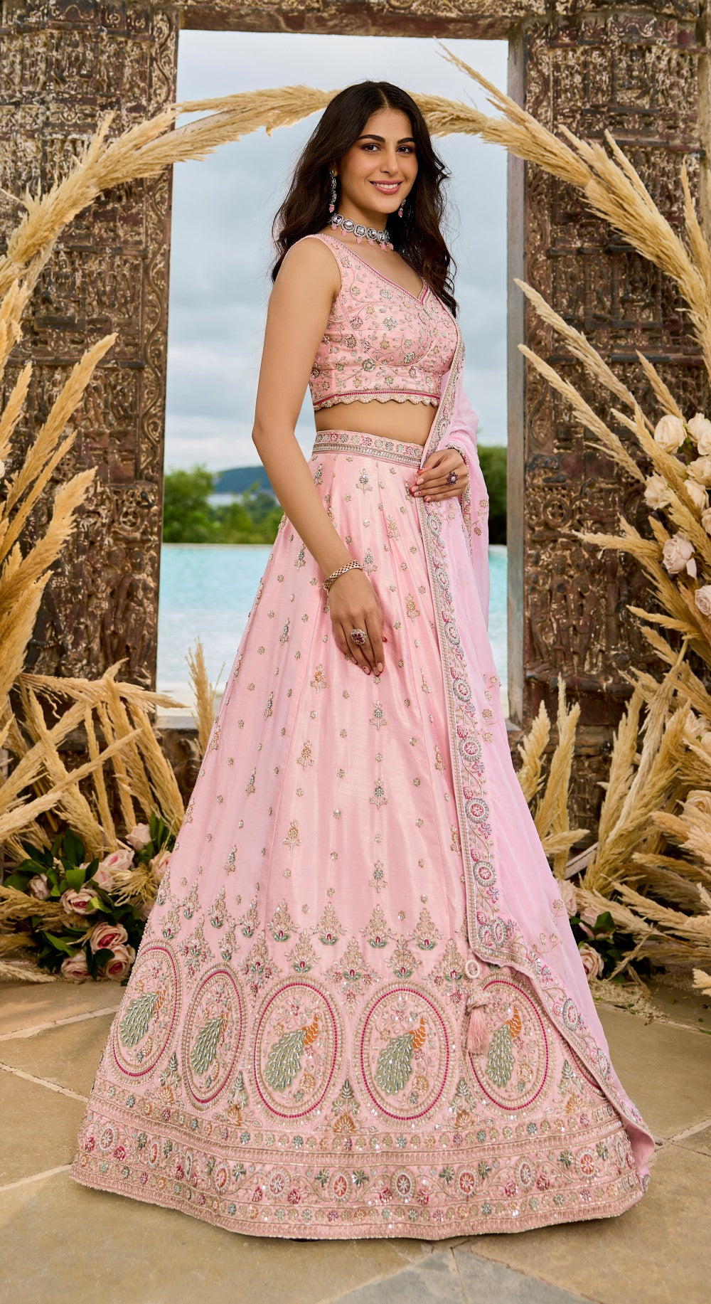 Lehenga Pink Color