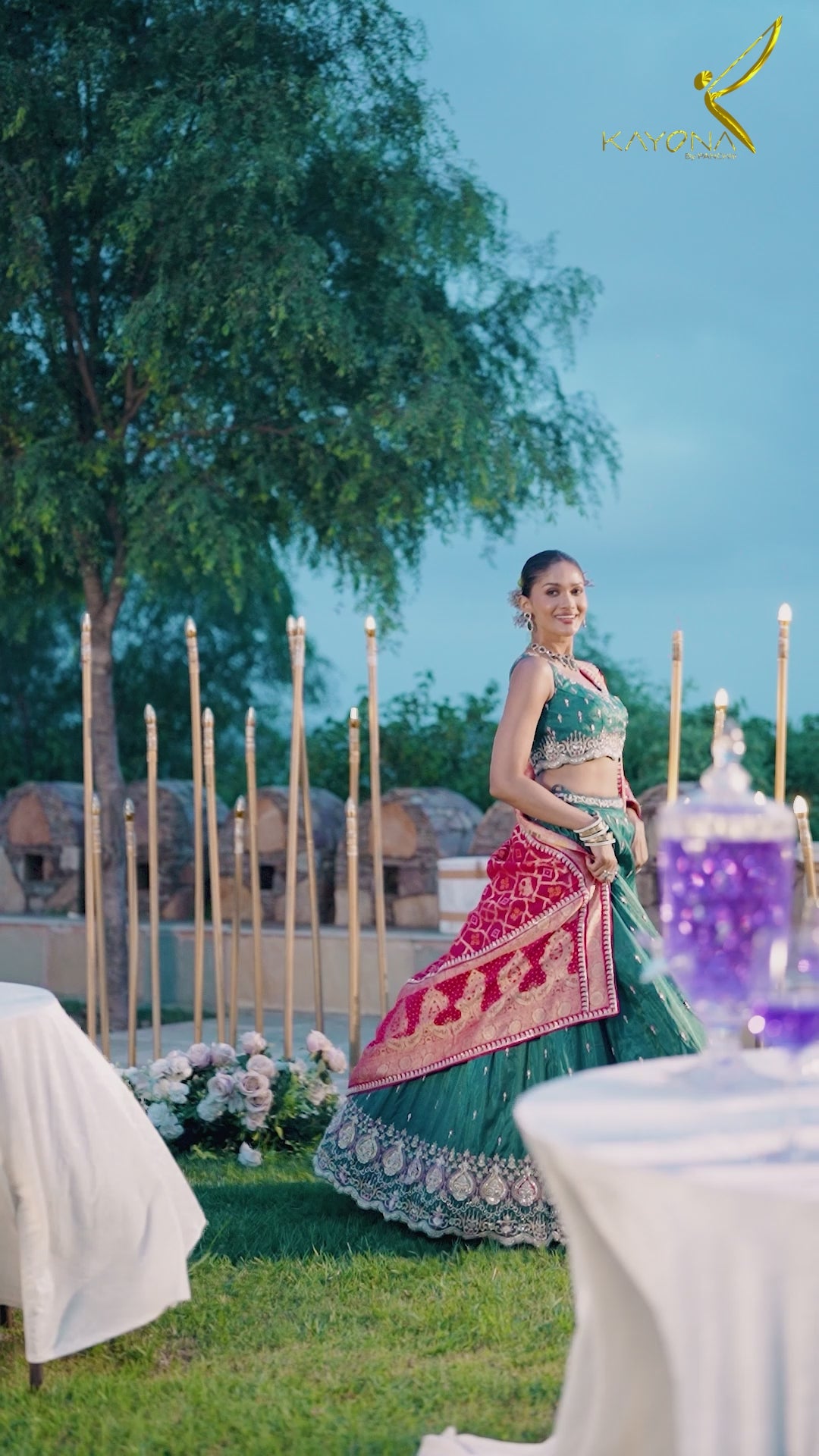 Lehenga Rama Color